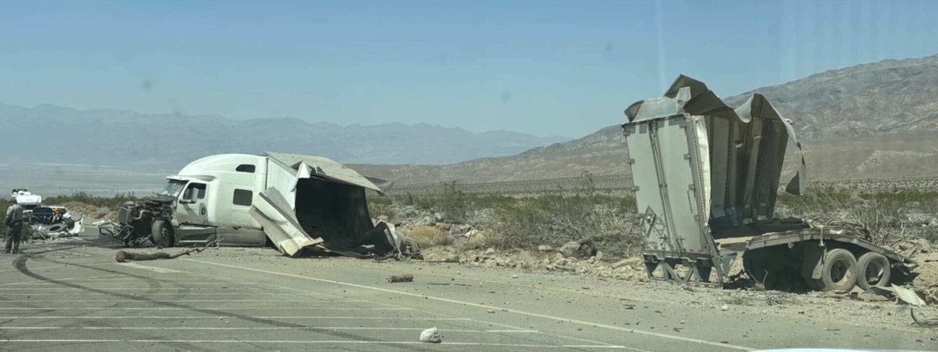 Semi-truck involved in the accident.